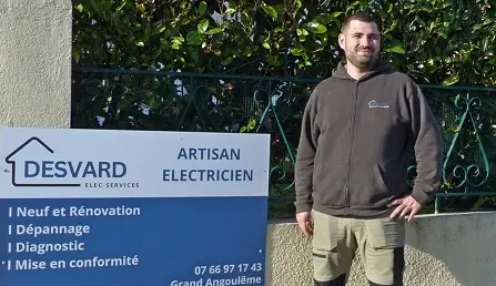 Damien Desvard électricien Desvard Électricité-Service